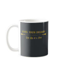 Caneca de Café Luxo Carvão Ouro
