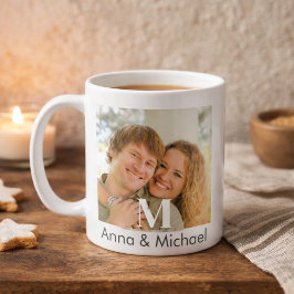 Caneca De Café Luxo de sobreposição de monograma