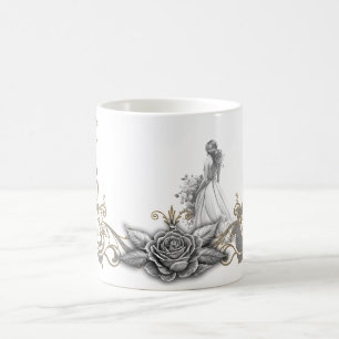 Caneca De Café Luxo encontra romance.