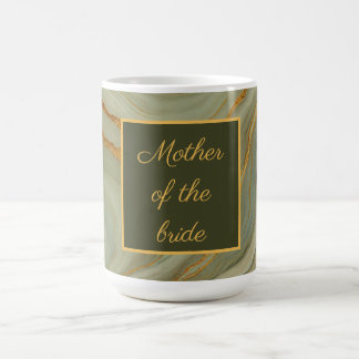 Caneca De Café Luxo ônix com ouro e verde