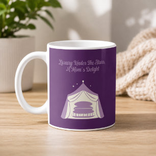 Caneca De Café Luxo Sob as Estrelas Glamping Delícia da Mamãe