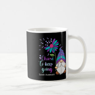 Caneca De Café Luz branca Gnomo: Prevenção de suicídio