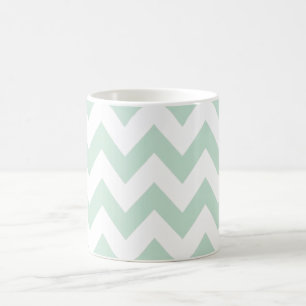 Caneca De Café Luz - Chevron verde