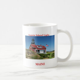 Caneca De Café Luz da Ilha Seguin, Maine