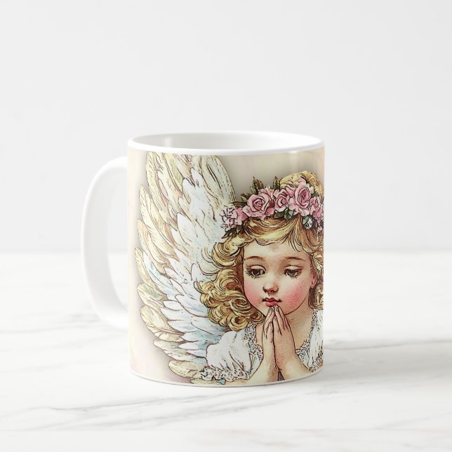 Caneca De Café Luz de Anjo Interior  (Frente Esquerda)