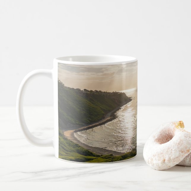 Caneca De Café Luz de Bluff Cove (Com Donut)