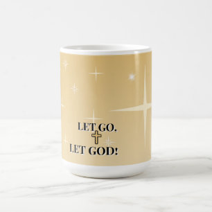 Caneca De Café Luz de Cura Deixe Deus Cruzar