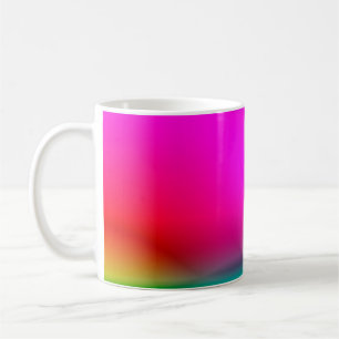 Caneca De Café luz de fundo abstrato desfocada, padrão colorido