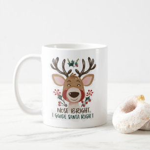 Caneca De Café Luz de Orientação: Rudolph