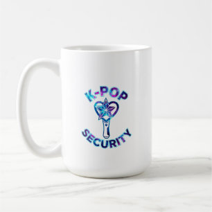 Caneca De Café Luz de segurança Kpop Galaxy Humor de fã