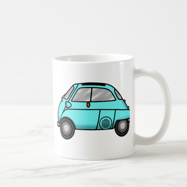 Caneca De Café luz do isetta - azul (Direita)
