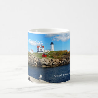 Caneca De Café Luz do Nubble, cabo Neddick, Maine