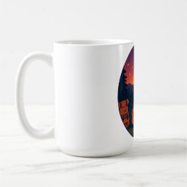 Caneca De Café Luz do Sol: Romântica Camping Campfire Mug