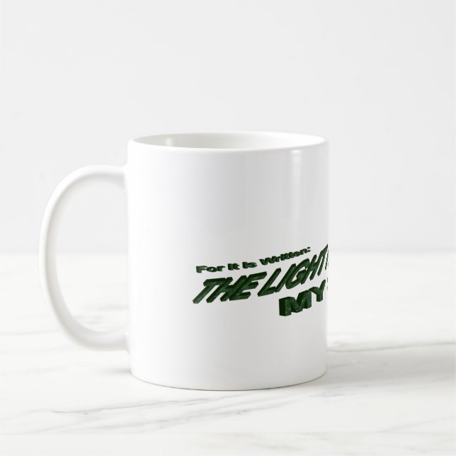 Caneca De Café Luz Hath Torna-Se Meu Salvador - Verde (Esquerda)