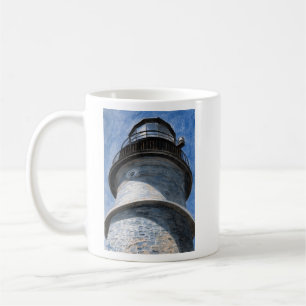 Caneca De Café Luz na cabeça de Portland acima