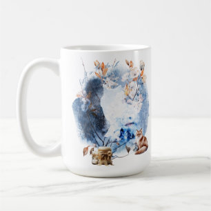 Caneca De Café Luz Na Magia do Solstício de Inverno Escuro