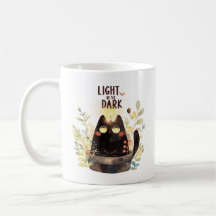 Caneca De Café Luz no escuro - Planta de Mug de Gato