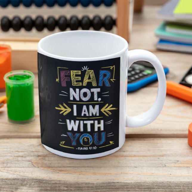 Caneca De Café Luz Orientadora Entre Escuridão (Criador carregado)