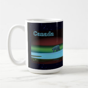 Caneca De Café Luz Polar Urso