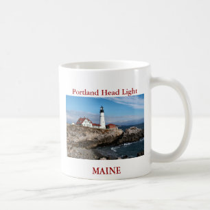 Caneca De Café Luz principal de Portland, Maine