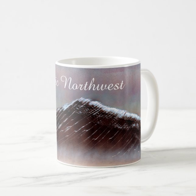 Caneca De Café Luz Solar Sutil do Pacífico Noroeste (Frente Esquerda)