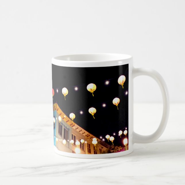 Caneca De Café Luzes acima da Chinatown (Direita)