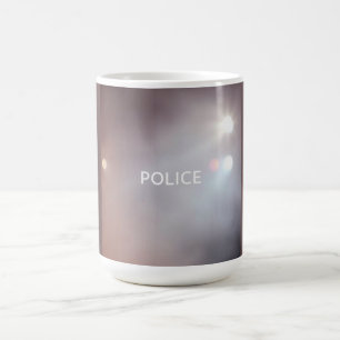 Caneca De Café Luzes da Polícia – Projeto Noturno de Emergência P