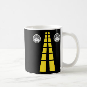 Caneca De Café Luzes de Cabeça de Veado com Marcações de Estrada