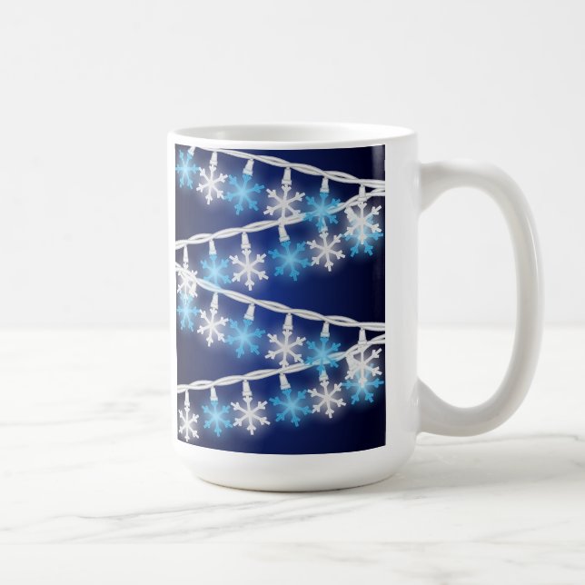 Caneca De Café Luzes de Floco de Neve (Direita)