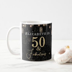Caneca De Café Luzes de Jarro de Pedra com 50 anos e Fabulosas em