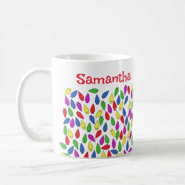 Caneca De Café Luzes de Natal  (Esquerda)