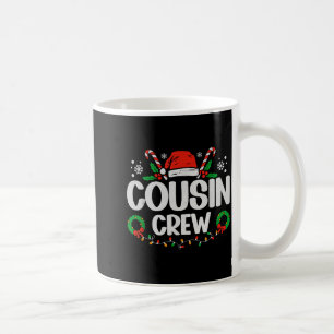 Caneca De Café Luzes de Natal da Equipe de Primos Família Combina