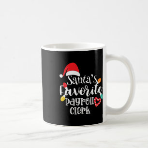 Caneca De Café Luzes de Natal da Secretária de Folha de Pagamento