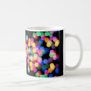 Caneca De Café Luzes de Natal Desfocadas