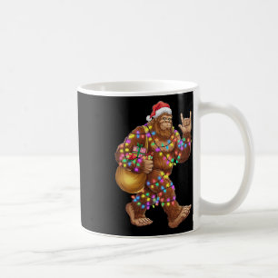 Caneca De Café Luzes de Natal do Papai Noel Pé Grande Rock Sasqua