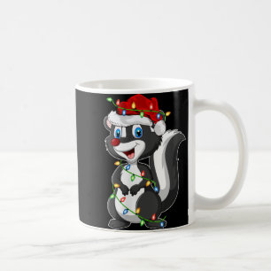 Caneca De Café Luzes de Natal Feminino Chapéu do Papai Noel Gambá