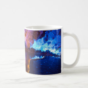 Caneca De Café Luzes na Caverna da Flauta de Junco, China