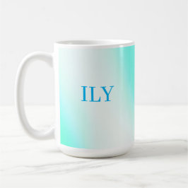 Caneca De Café LY Aqua Customizable Mug