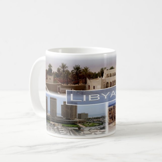 Caneca De Café LY Líbia - (Frente Esquerda)