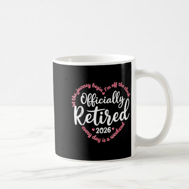 Caneca De Café Ly Retired 2026 Weekend Vibes For Retirees  (Direita)