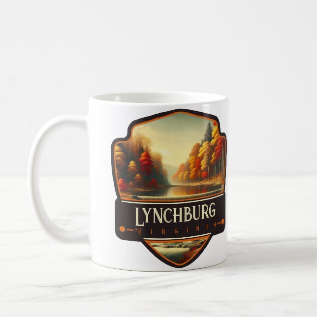 Caneca De Café Lynchburg, Virgínia | Vintage (Esquerda)