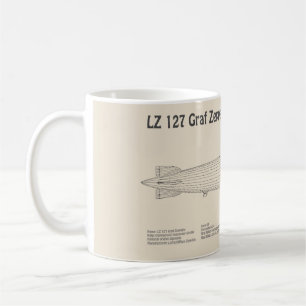 Caneca De Café LZ 127 Graf Zeppelin - Planos de Impressão Ambient