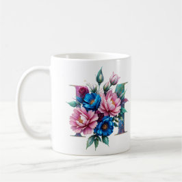 Caneca De Café M Café Mug - Design floral para doação