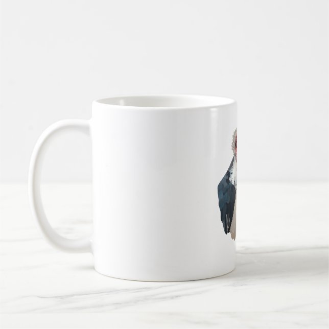 Caneca De Café M é para Marabou Stork (Esquerda)