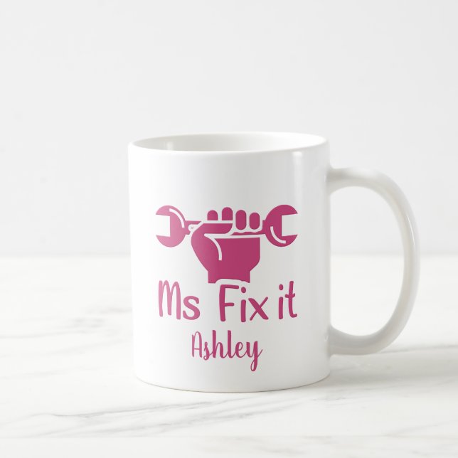 Caneca De Café M. Fix It Wrench Hand Coffee Mug (Direita)