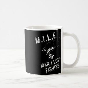 Caneca De Café M.i.l.f. Homem que eu amo a pesca