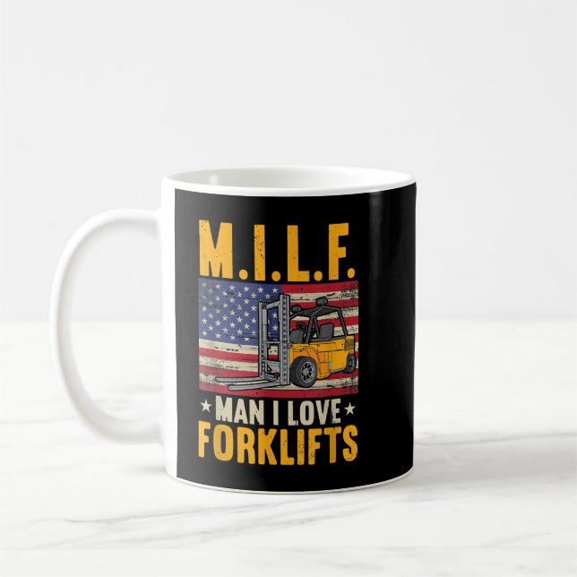 Caneca De Café M.I.LF Man I Love Forklifts (Esquerda)