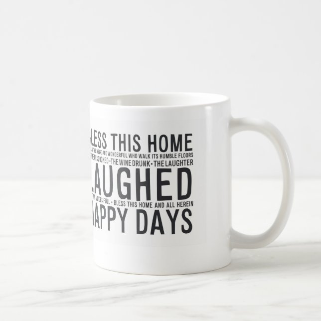 Caneca De Café MA014 abençoam esta casa (Direita)