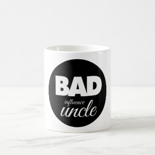 Caneca De Café má influência tio, tio engraçado dizendo