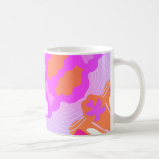 Caneca De Café Maçã Abstrato púrpura Elegante - Maçã mole e moder